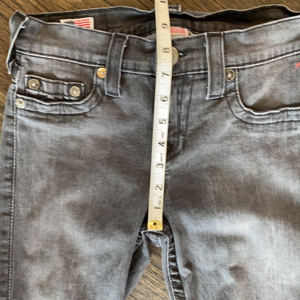 True Religion Tara black skinny zip ankle jeans 26 - Picture 4 of 12